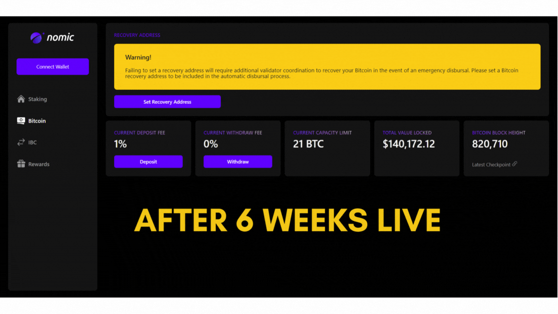 Nomic bitcoin bridge, Nomic nBTC, Cosmos bitcoin