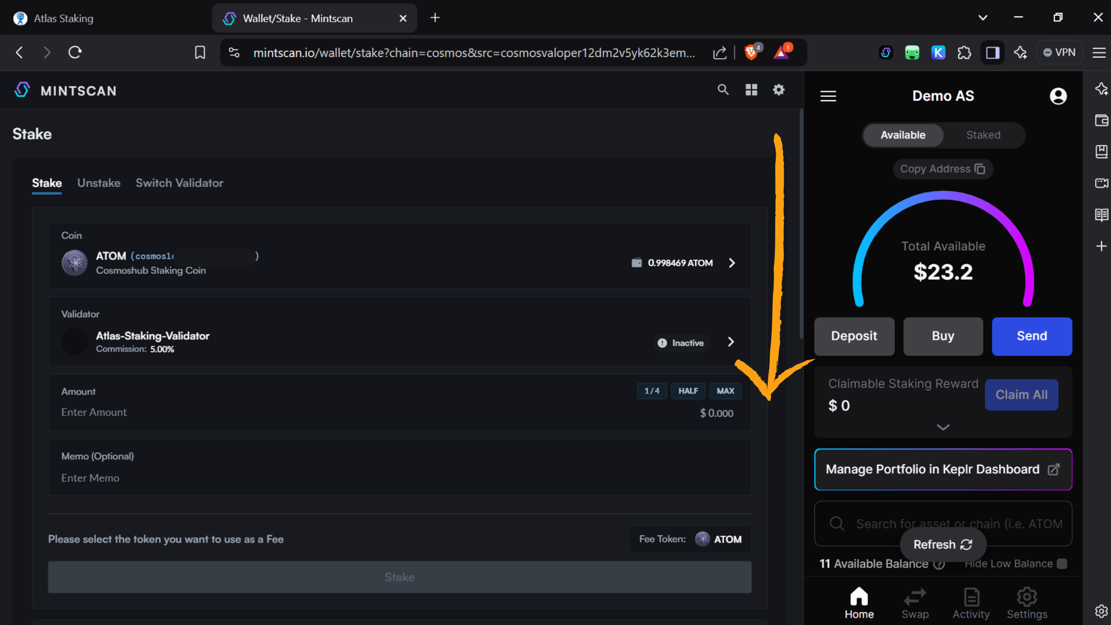 ATOM validator, switch validators in Keplr, how to redelegate using Keplr, where to stake ATOM, how to stake Cosmos ATOM in Keplr, Keplr mobile wallet app, the best place to stake ATOM, the best ATOM validator, which ATOM validator do I choose, how do you stake on Keplr, is ATOM staking worth it, Is ATOM good for staking, ATOM staking APY, What is the reward for ATOM staking, How do I get ATOM on my Keplr wallet, Keplr wallet staking guide, ATOM staking rewards calculator, How to delegate ATOM tokens, Is ATOM Proof of Stake, Does Keplr wallet support ATOM, Trading ATOM on Keplr wallet, How to add ATOM to Keplr wallet, ATOM liquid staking, What wallets support ATOM, Best place to stake ATOM, How long does it take to unstake ATOM, How does ATOM staking work, Should I stake ATOM on Kraken, Should I stake ATOM on Coinbase, staking ATOM on Binance, Is ATOM staking legit, Why is staking ATOM a good idea, Can I restake ATOM, Compound ATOM staking rewards