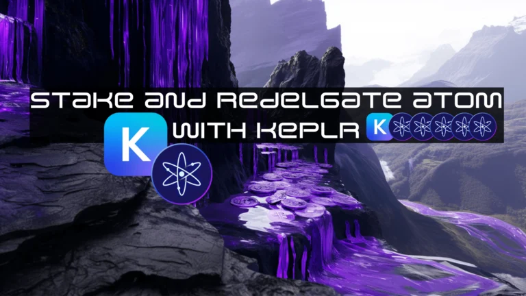 stake ATOM using Keplr, stake ATOM with Keplr, where to stake ATOM, the best place to stake ATOM, how to switch validators, how to redelegate ATOM, stake Cosmos